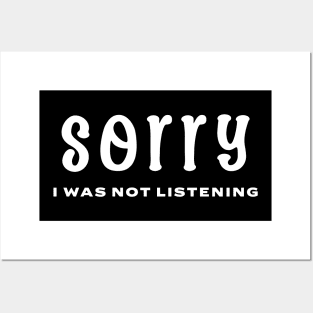 Sorry. I was not listening. Posters and Art